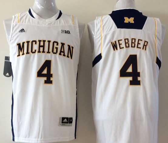 Michigan Wolverines 4 Chris Webber White College Basketball Jersey,We sell and wholesale Michigan Wolverines 4 Chris Webber White College Basketball Jersey on line form chian!